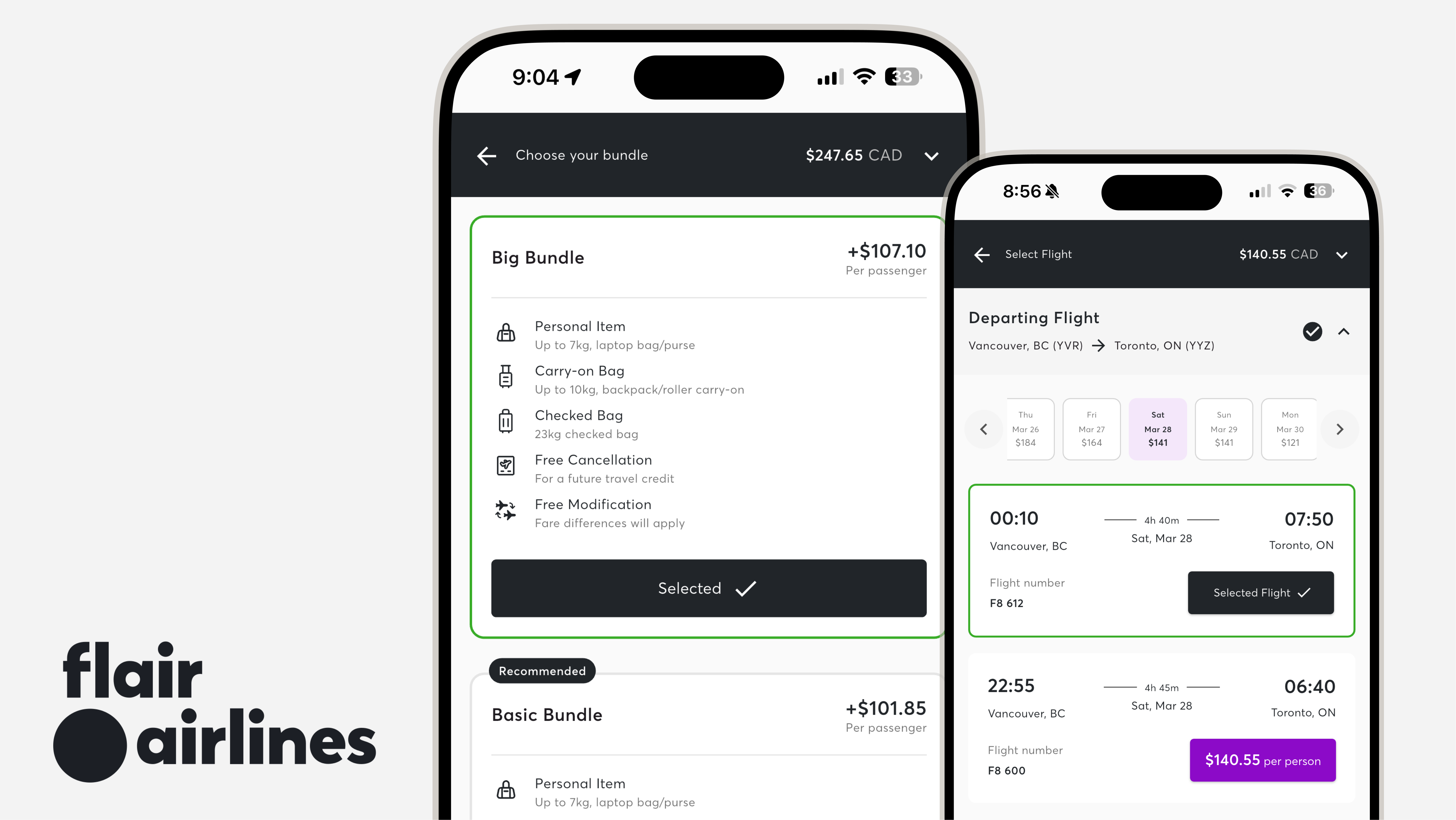 Case Study: Flair Airlines Mobile Design System